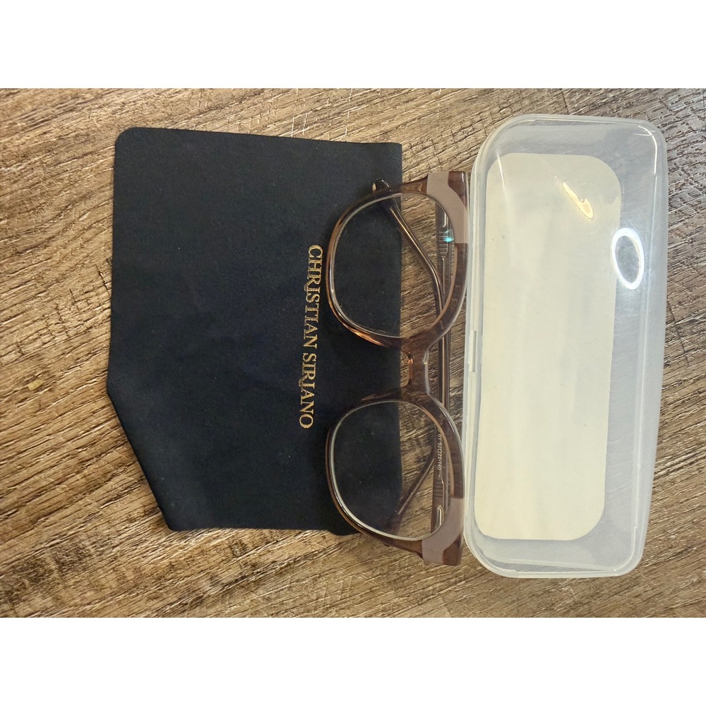 Christian Siriano Eyeglass Frames Brown Tan WA843763-01 52-22-140 Glasses - Picture 6 of 6